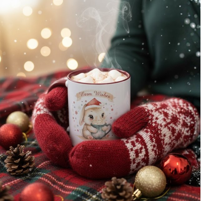 Mug de Noël personnalisé | Vacances avec nom perso (Créateur téléchargé)