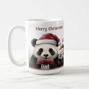 Mug de Noël pour enfants - "Papa" & "Moi" Panda De