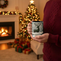 Mug de Noël pour mari – Renne personnalisé