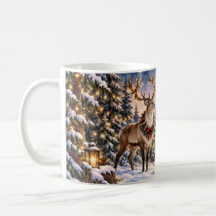 Mug de Noël Renne Joyeux & Lumineux