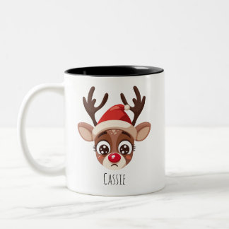 Mug de Noël Renne Triste Personnalisé – Cadeau ave