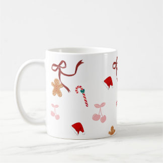 Mug de Noël ruban coquette mignon