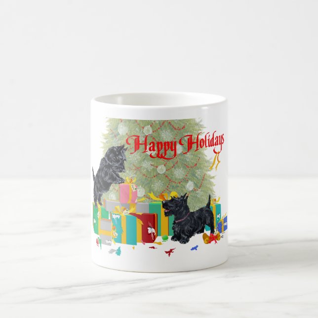 Mug de Noël Scottish Terrier (Centre)