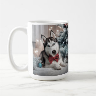 Mug de Noël Sibérien Husky