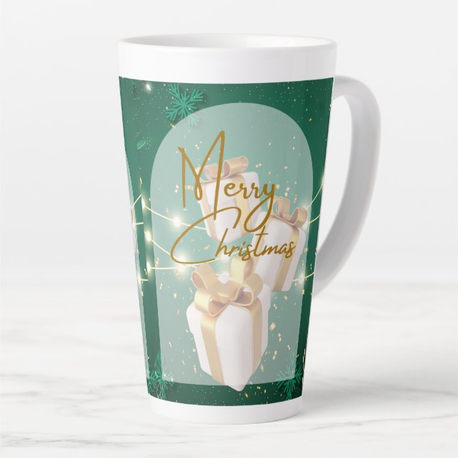 mug de Noël style latte  (Angle droit)