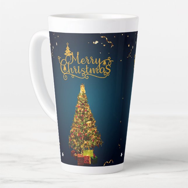 mug de Noël style latte  (Angle gauche)