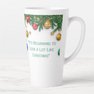mug de Noël style latte