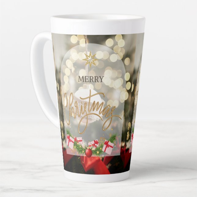 mug de Noël style latte (Angle gauche)