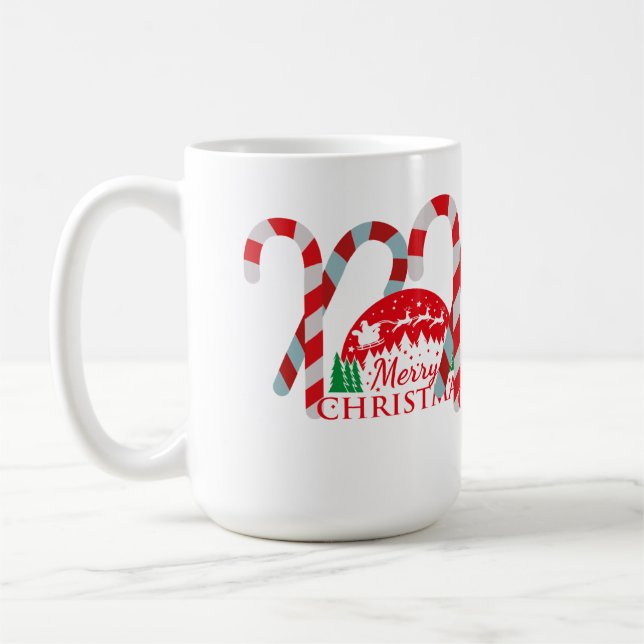Mug de Noël – Tasse de café festive pour les fêtes (Gauche)