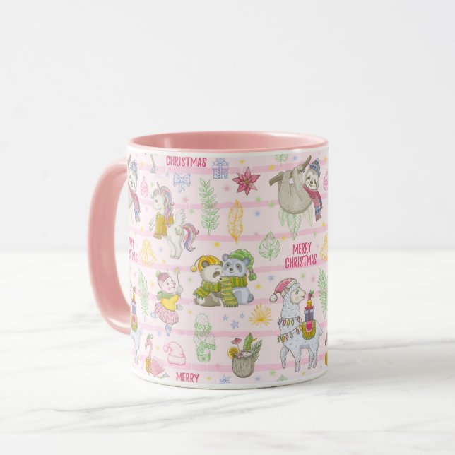Mug de Noël tropical (Devant gauche)