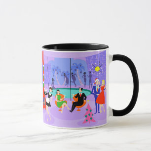 Mug de Noël Tropical Retro