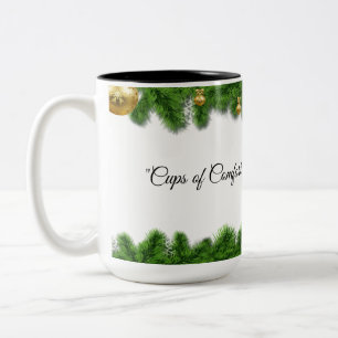 Mug de Noël vert festif