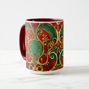 Mug de Noël vert rouge