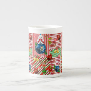 Mug de Noël, Vintage, Joyeux Noël Ours en Peluche