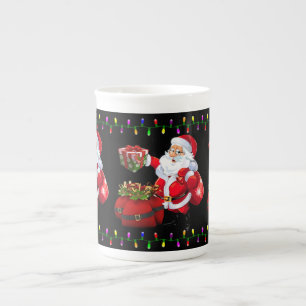 Mug de Noël, Vintage, Joyeux Père Noël de Noël