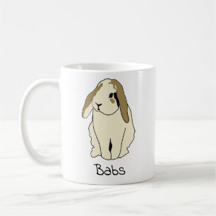 Mug de nom de lapin Lop personnalisé - Rabbit pers