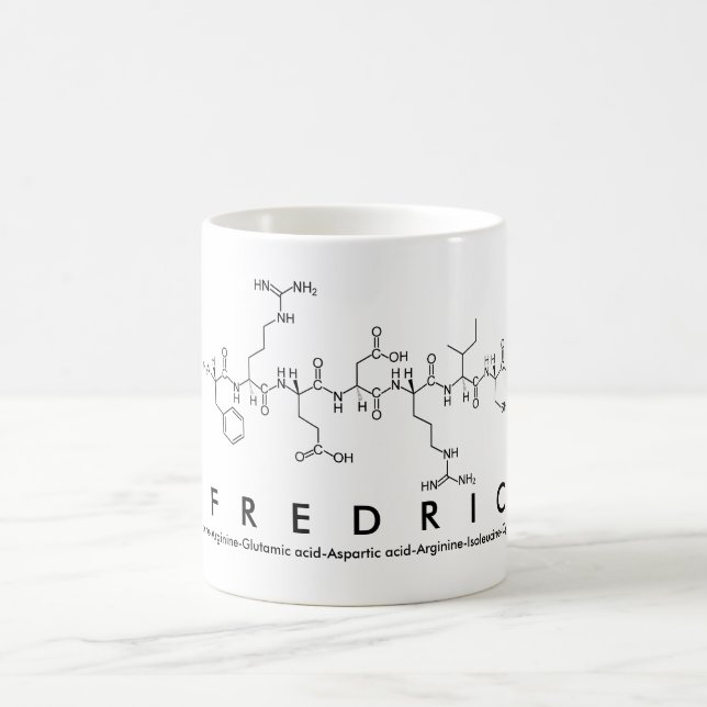 Mug de nom de peptide fredique (Centre)