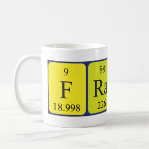 Mug de nom de table périodique France