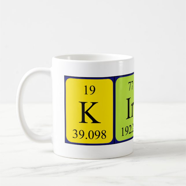 Mug de nom de table périodique Kirby (Gauche)