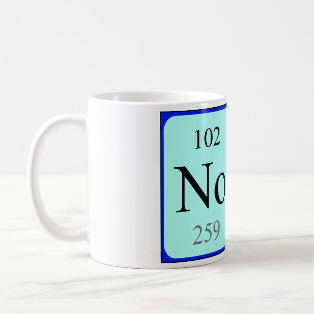 Mug de nom de table périodique Nora (Gauche)