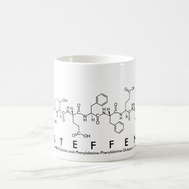 Mug de nom du peptide Steffen (Centre)