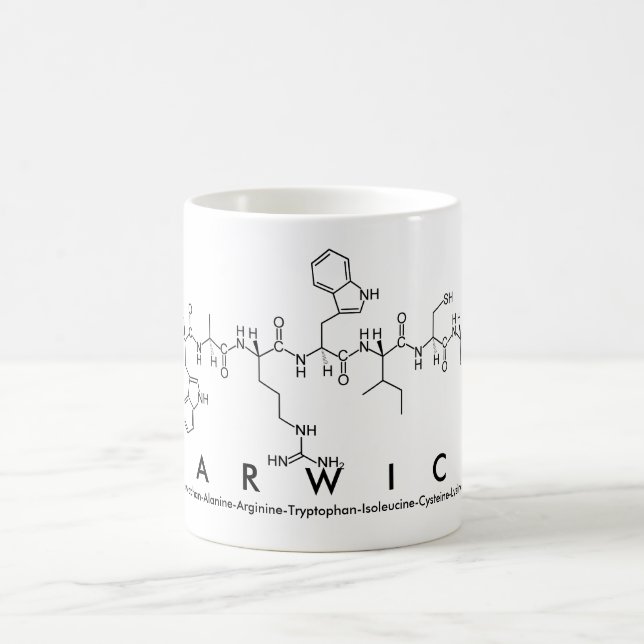 Mug de nom du peptide Warwick (Centre)