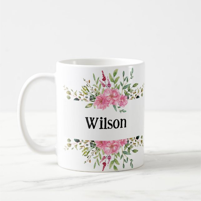 Mug de nom personnalisé | Cadeaux personnalisés po (Gauche)