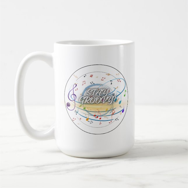 Mug de notes musicales - Musique Lover Coffee Cup (Gauche)