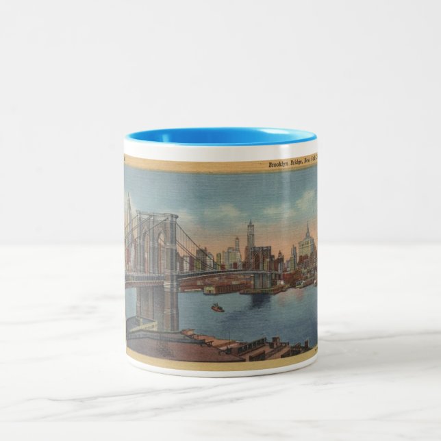 Mug de NY Brooklyn Bridge 1934 (Centre)