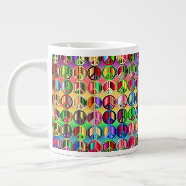 Mug de paix psychédélique (Gauche)