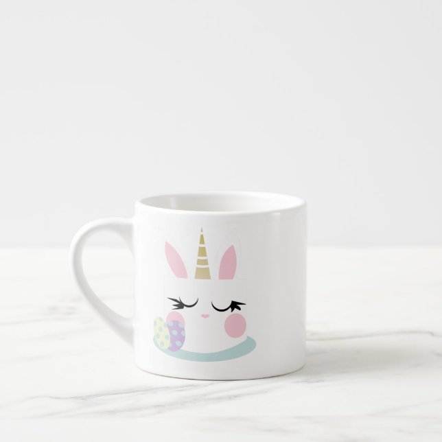 Mug de Pâques Licorne Lapin Mignon (Gauche)