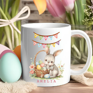 Mug de Pâques personnalisé au nom de l'enfant avec