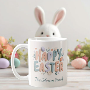 Mug de Pâques personnalisé pour la famille