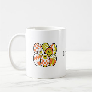 Mug de Pâques rétro personnalisé et funky