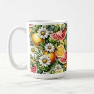 Mug de pastèque, Mug d'été, Café design au citron