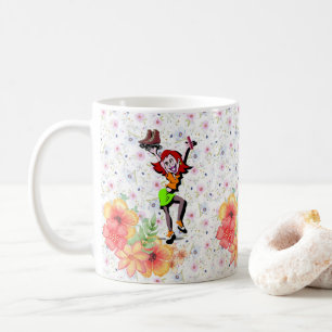 Mug de patinage floral