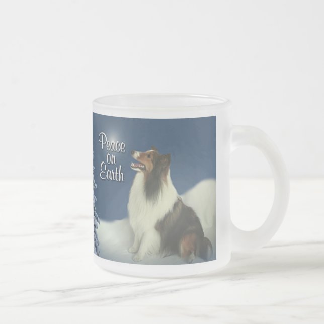 Mug de Peace Sheltie (Droit)