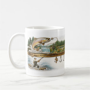 Mug de pêche personnalisé, Cadeau pour pêcheur, Am