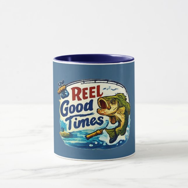 Mug de pêche Reel Good Time Navy (Centre)