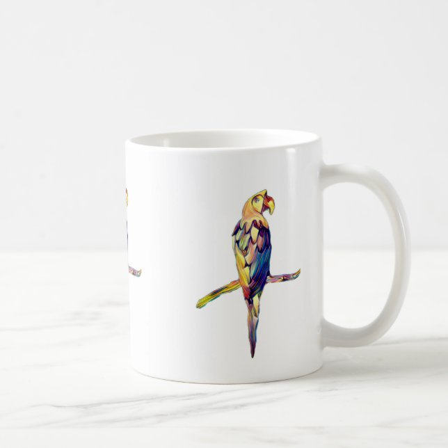 Mug de perroquet coloré (Droite)