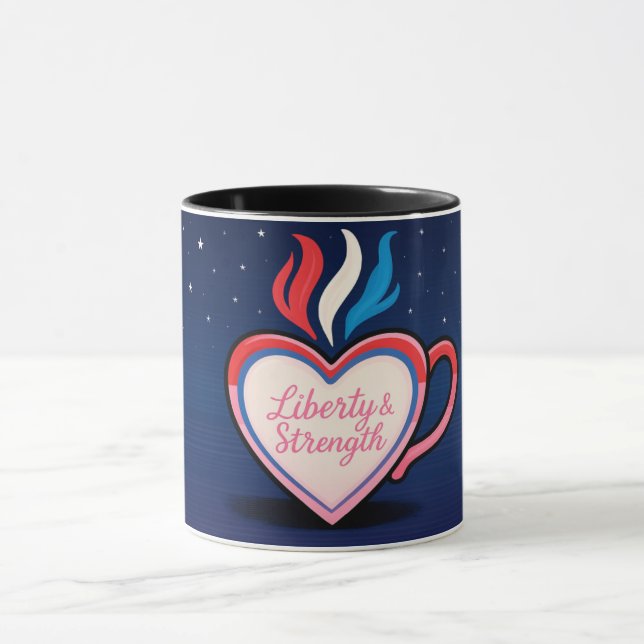 Mug de poignée couleur personnalisée - Coupe Combo (Centre)