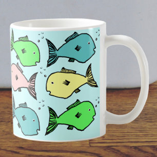 Mug de poisson coloré