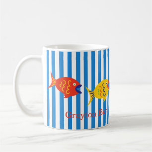 Mug de poisson coloré personnalisé