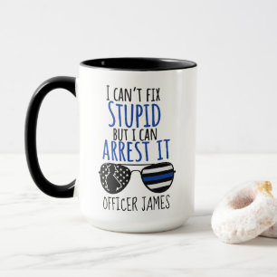 Mug de policier personnalisé, Policier
