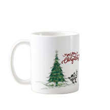 Mug de poulet de Noël à la ferme