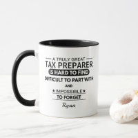 Mug de Préparateur de Déclaration de Revenu Person