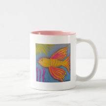 Mug de prière de sérénité avec Beta Fish