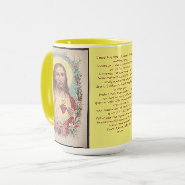 Mug de prière du Sacré-Coeur (Devant gauche)