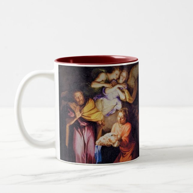 Mug de prière personnalisable de la Nativité (Créateur téléchargé)
