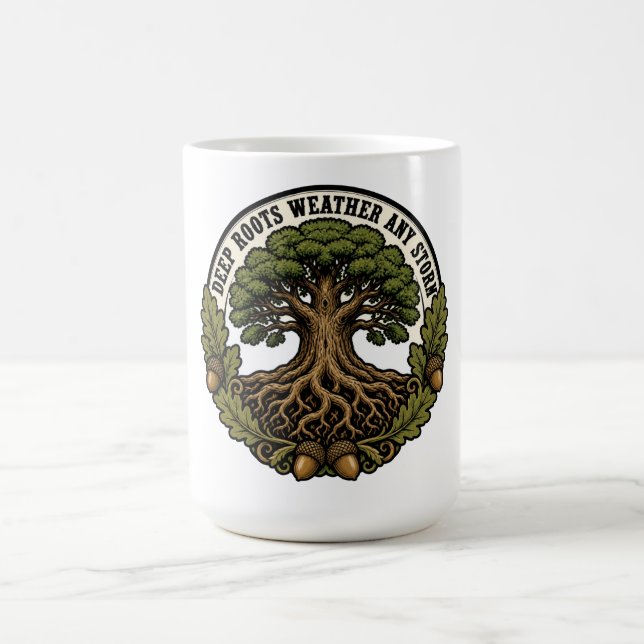Mug De profondes racines résistent à toutes les tempêt (Centre)